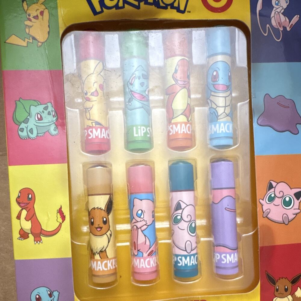 NEW Lip Smacker X Pokémon Target Lip Balm Gift Set Limited Edition - Picture 2 of 4